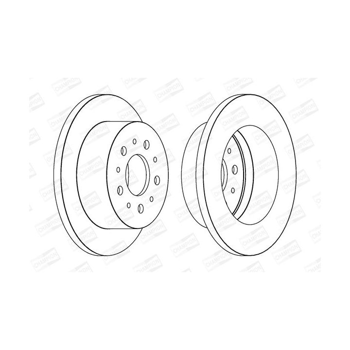 Stabdžių diskas CHAMPION 562526CH