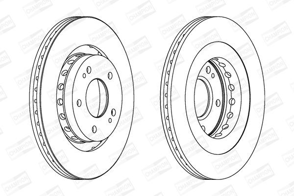 Stabdžių diskas CHAMPION 562528CH