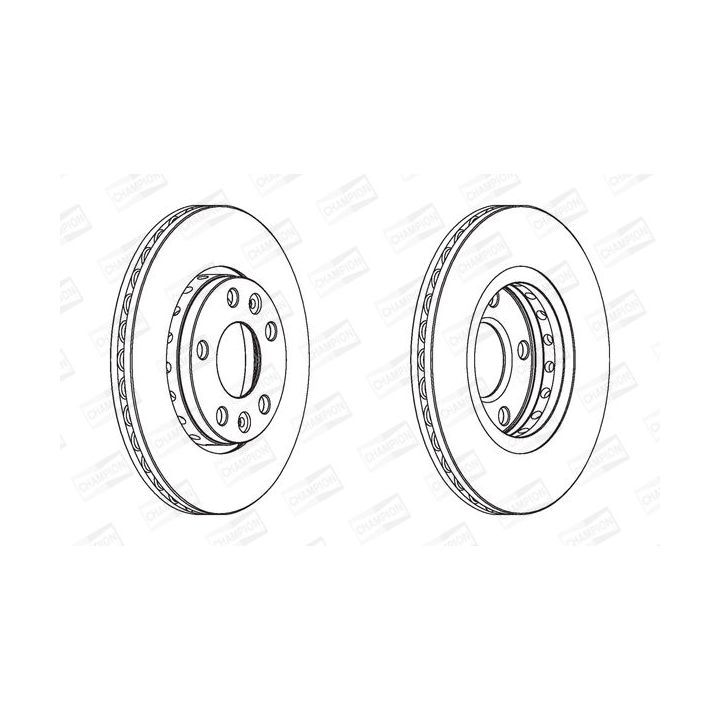 Stabdžių diskas CHAMPION 562529CH