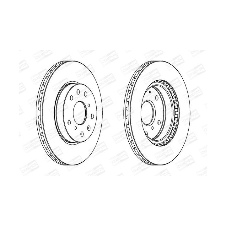 Stabdžių diskas CHAMPION 562534CH