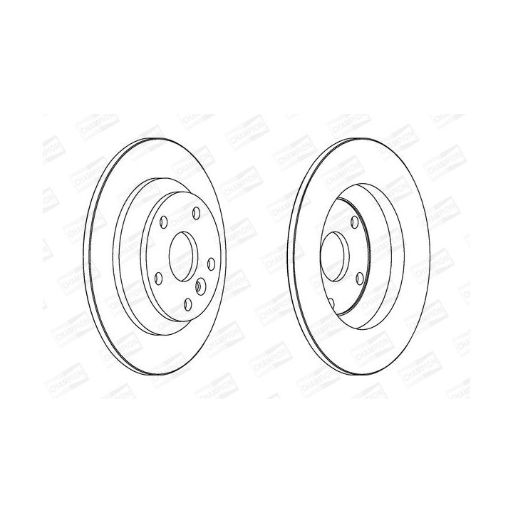 Stabdžių diskas CHAMPION 562536CH