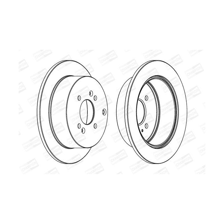 Stabdžių diskas CHAMPION 562551CH-1