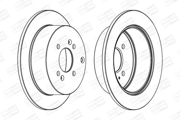 Stabdžių diskas CHAMPION 562551CH-1