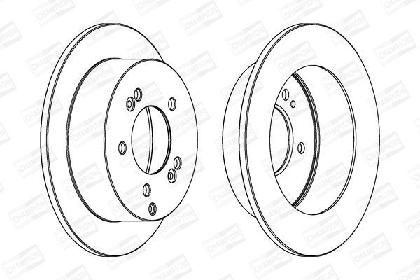 Stabdžių diskas CHAMPION 562552CH