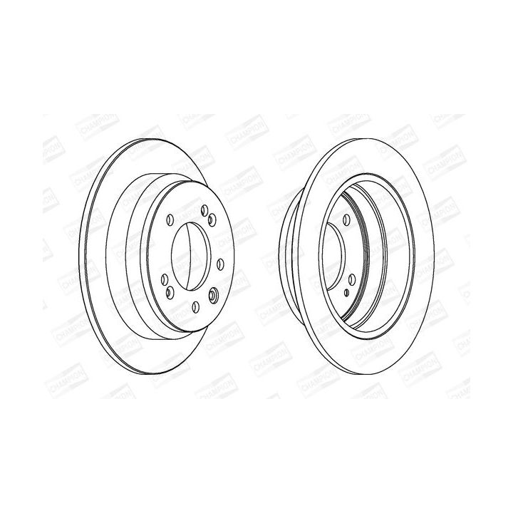 Stabdžių diskas CHAMPION 562553CH