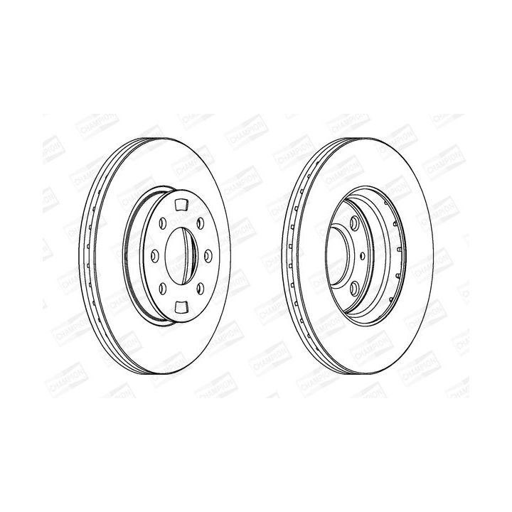 Stabdžių diskas CHAMPION 562554CH