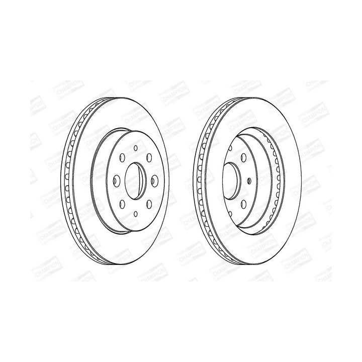 Stabdžių diskas CHAMPION 562557CH