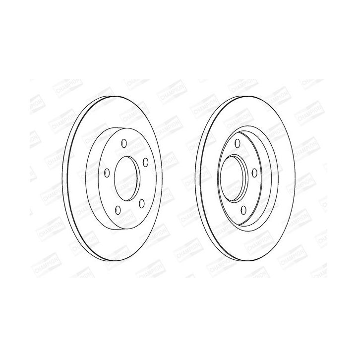 Stabdžių diskas CHAMPION 562560CH