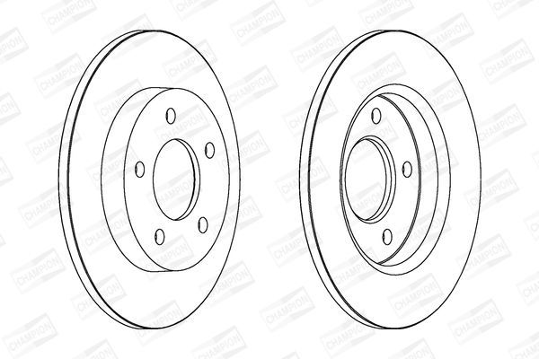 Stabdžių diskas CHAMPION 562560CH