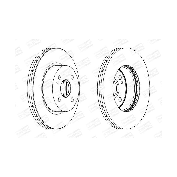 Stabdžių diskas CHAMPION 562564CH