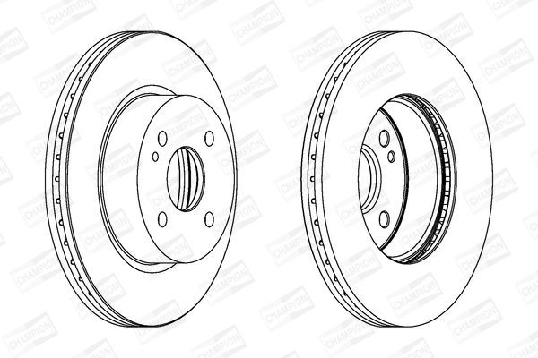 Stabdžių diskas CHAMPION 562564CH