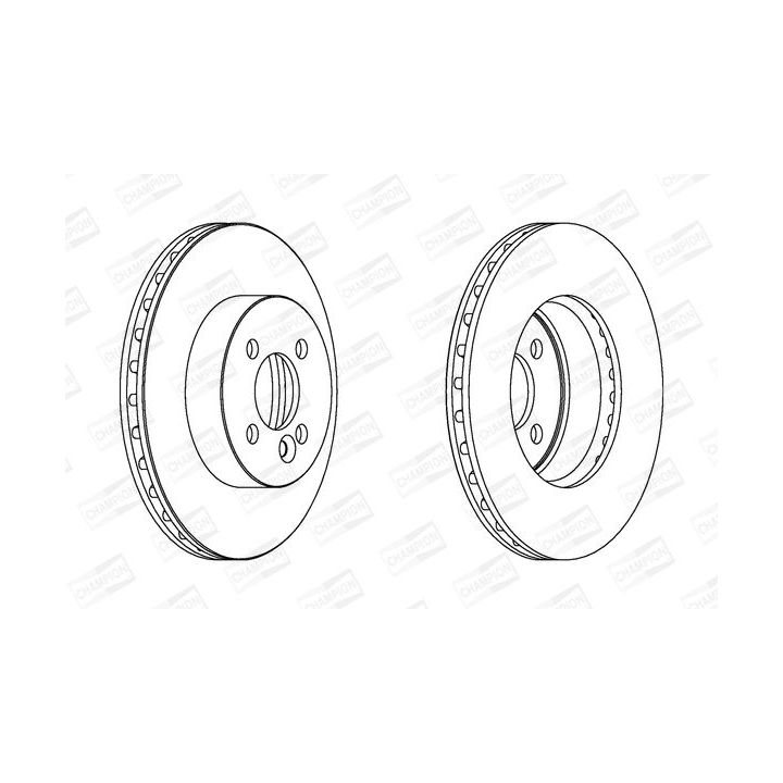 Stabdžių diskas CHAMPION 562570CH