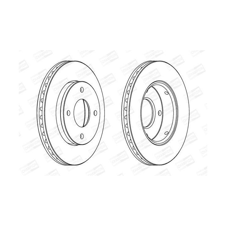 Stabdžių diskas CHAMPION 562575CH