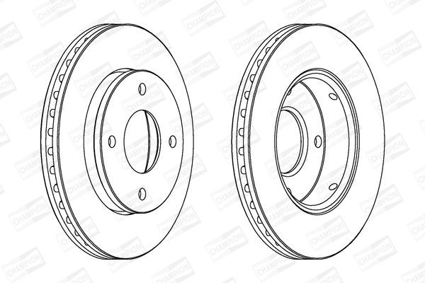 Stabdžių diskas CHAMPION 562575CH