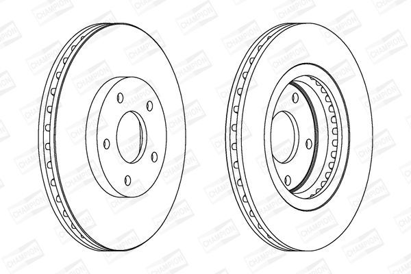 Stabdžių diskas CHAMPION 562578CH