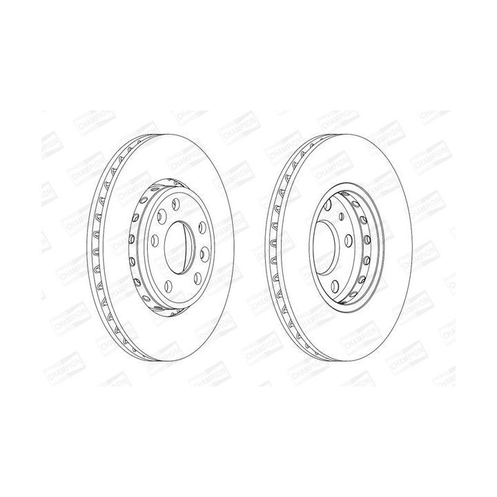 Stabdžių diskas CHAMPION 562595CH