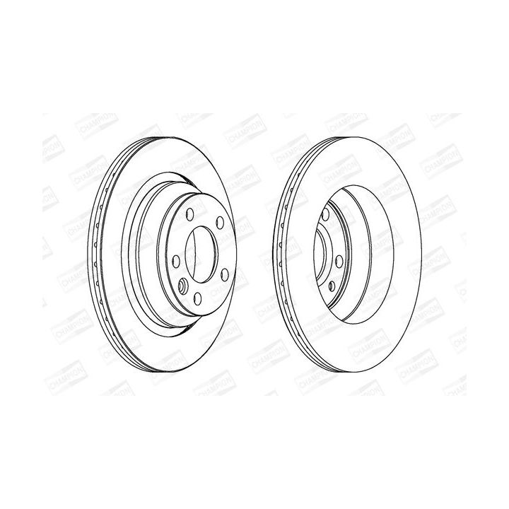 Stabdžių diskas CHAMPION 562603CH