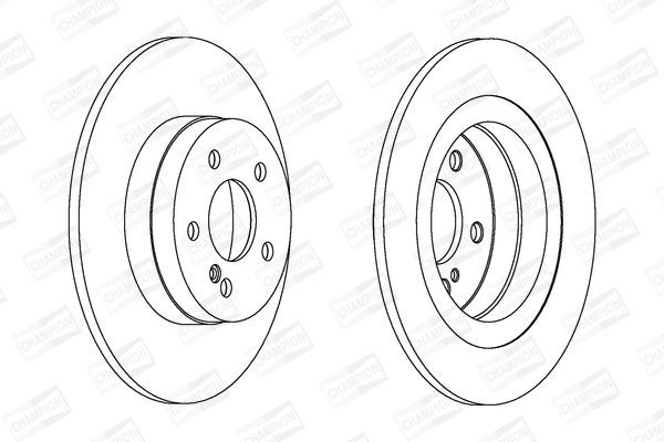 Stabdžių diskas CHAMPION 562620CH