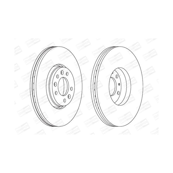 Stabdžių diskas CHAMPION 562622CH