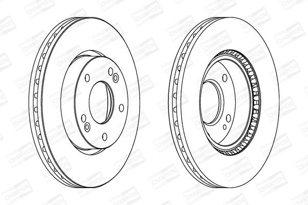 Stabdžių diskas CHAMPION 562625CH