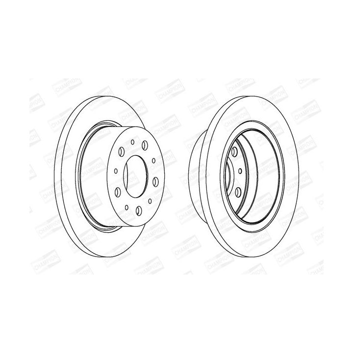Stabdžių diskas CHAMPION 562629CH-1