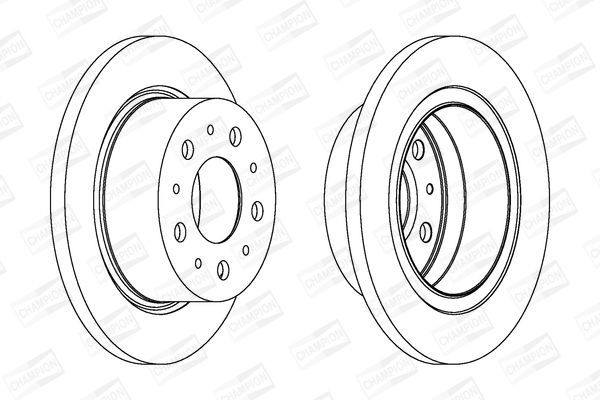 Stabdžių diskas CHAMPION 562629CH-1