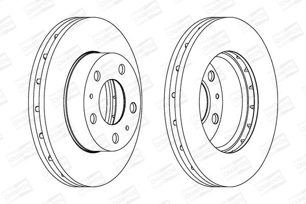 Stabdžių diskas CHAMPION 562630CH-1
