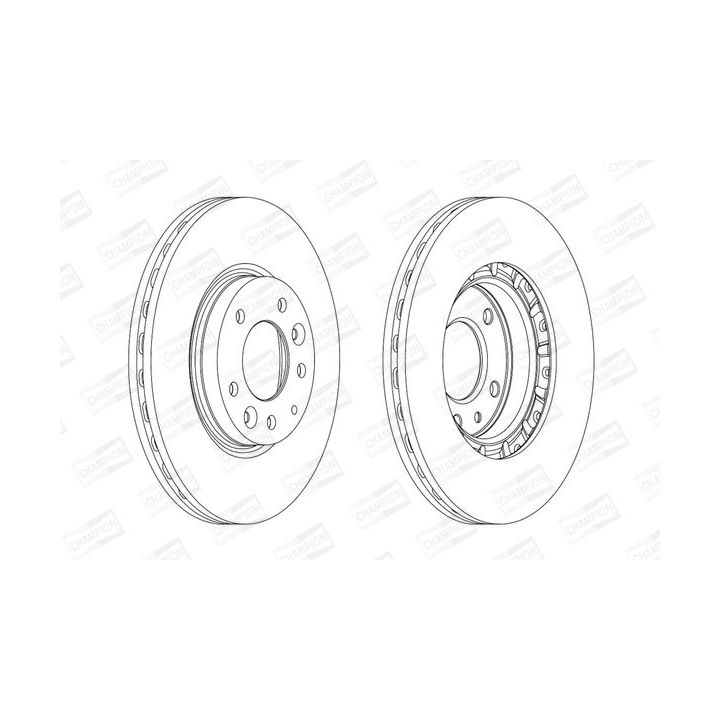 Stabdžių diskas CHAMPION 562633CH