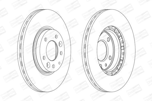 Stabdžių diskas CHAMPION 562633CH