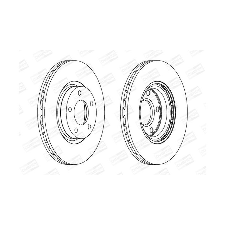 Stabdžių diskas CHAMPION 562635CH
