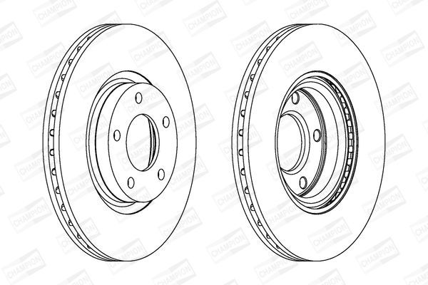 Stabdžių diskas CHAMPION 562635CH