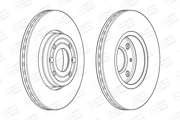 Stabdžių diskas CHAMPION 562636CH