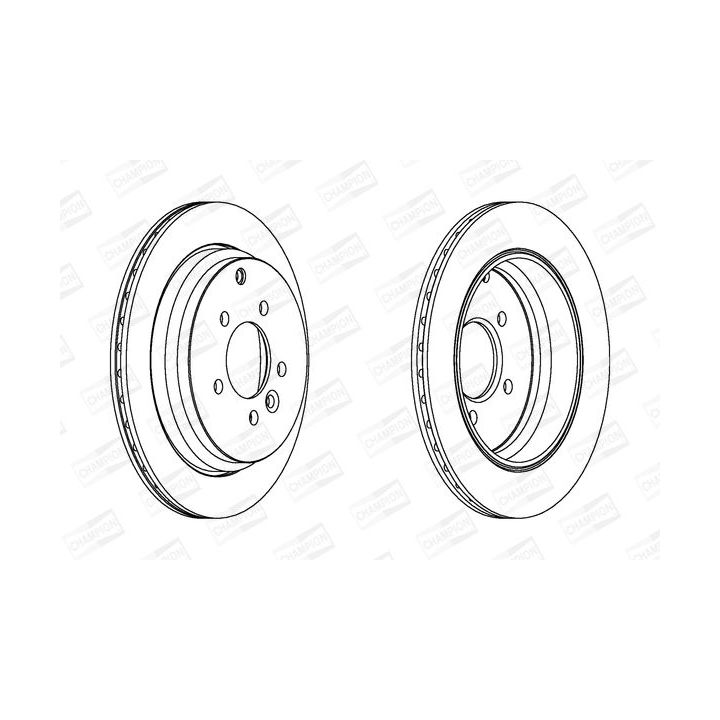 Stabdžių diskas CHAMPION 562653CH