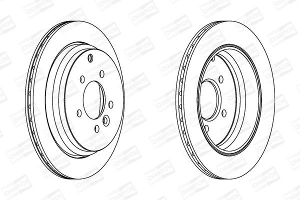 Stabdžių diskas CHAMPION 562653CH
