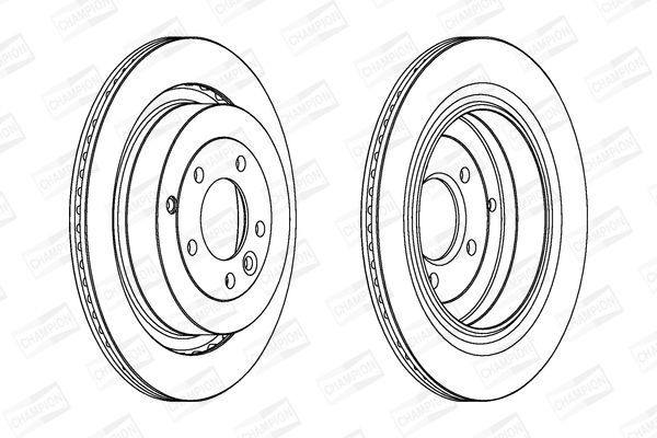 Stabdžių diskas CHAMPION 562657CH-1