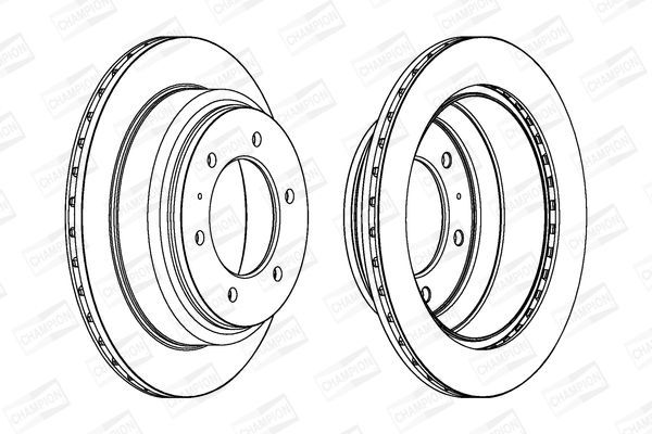 Stabdžių diskas CHAMPION 562665CH