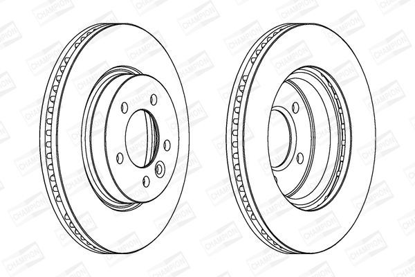 Stabdžių diskas CHAMPION 562666CH-1