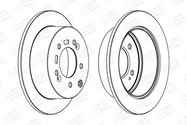 Stabdžių diskas CHAMPION 562686CH