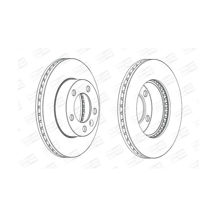 Stabdžių diskas CHAMPION 562713CH-1