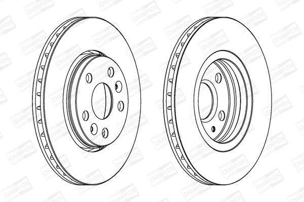 Stabdžių diskas CHAMPION 562730CH