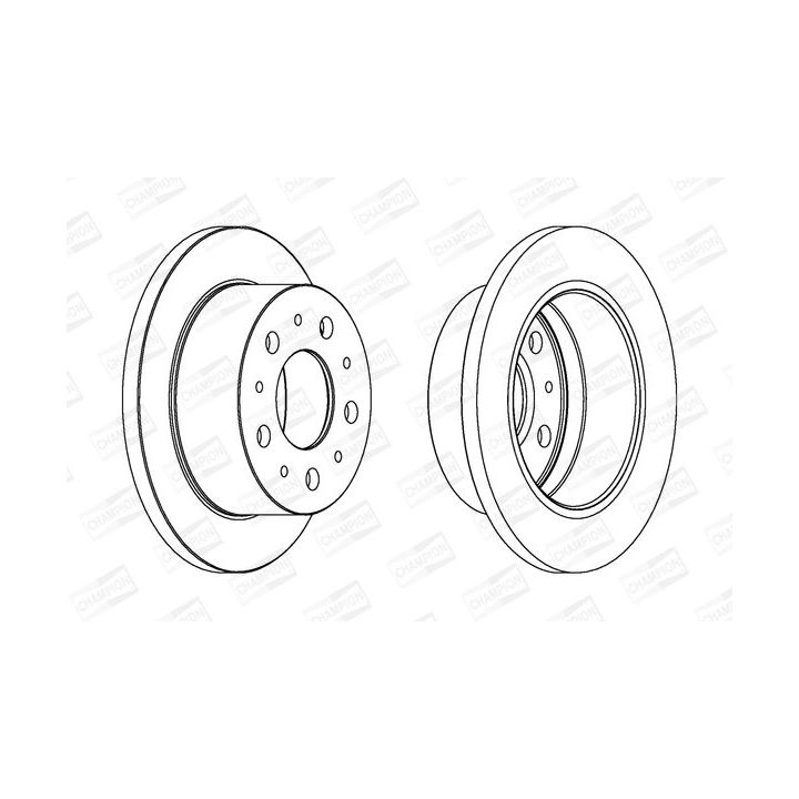 Stabdžių diskas CHAMPION 562753CH