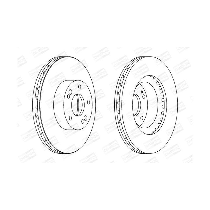 Stabdžių diskas CHAMPION 562755CH