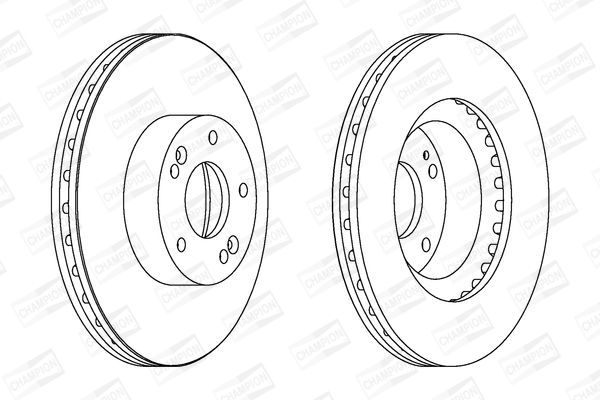 Stabdžių diskas CHAMPION 562755CH