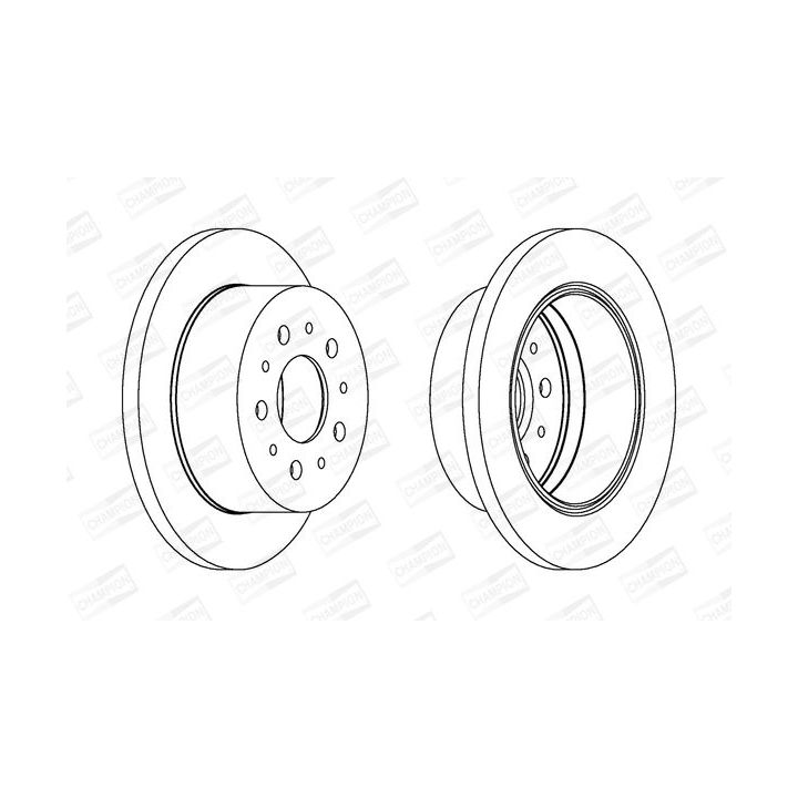 Stabdžių diskas CHAMPION 562757CH