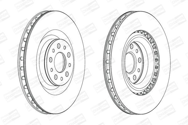 Stabdžių diskas CHAMPION 562760CH