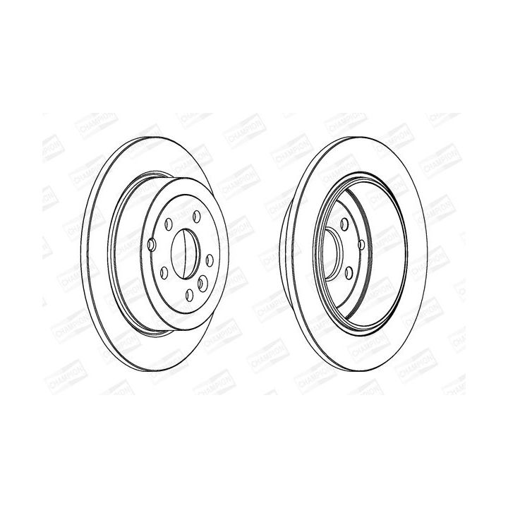 Stabdžių diskas CHAMPION 562765CH