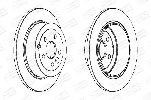Stabdžių diskas CHAMPION 562765CH