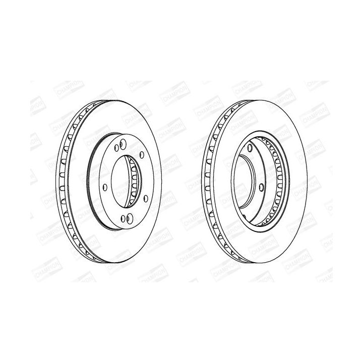 Stabdžių diskas CHAMPION 562772CH