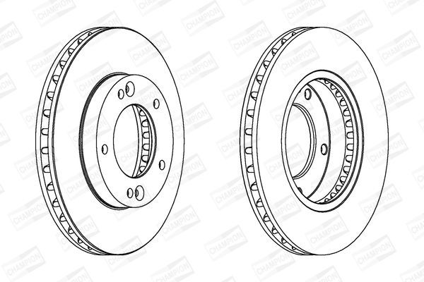 Stabdžių diskas CHAMPION 562772CH
