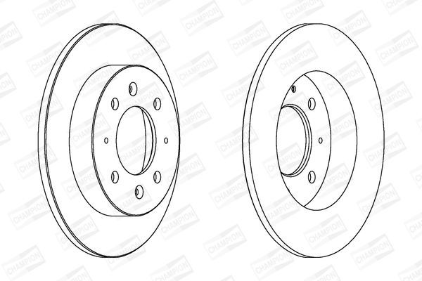 Stabdžių diskas CHAMPION 562788CH